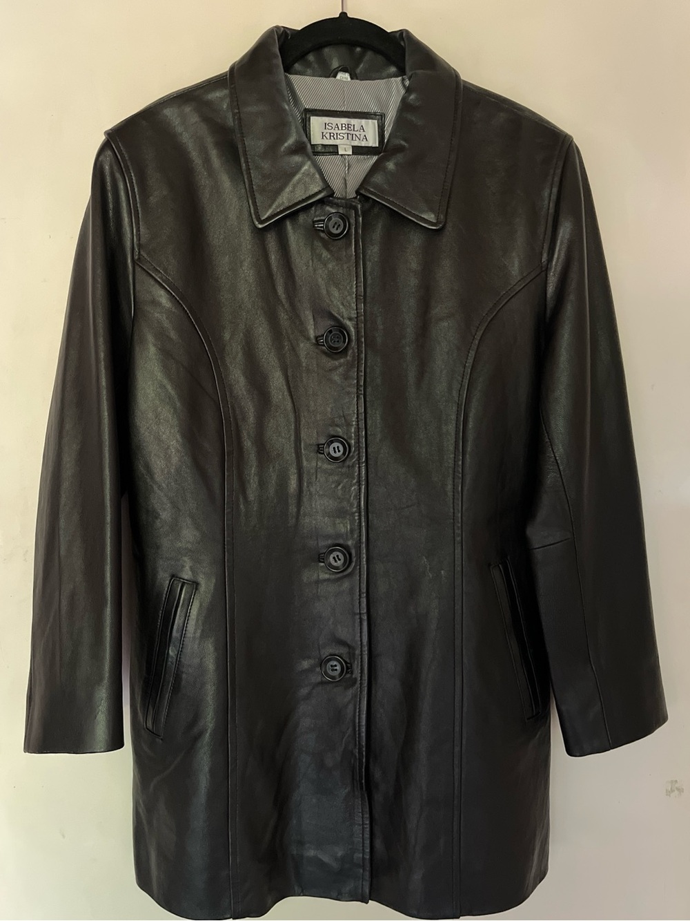 Y2K Isabela Kristina Leather Car Coat